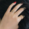 New punk Cuff Finger Ring Set Gift