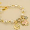 Pearl Love Heart Bracelets Bangles For Women